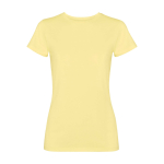 Camiseta de manga corta para mujer entallada 280 g/m2 Roly Fiyi color amarillo