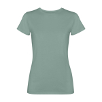 Camiseta de manga corta para mujer entallada 280 g/m2 Roly Fiyi color verde oscuro