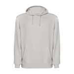 Sudadera unisex con capucha y acabado lavado 250 g/m2 Roly Kenia color gris