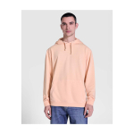 Sudadera unisex con capucha y acabado lavado 250 g/m2 Roly Kenia color coral imagen de estilo de vida