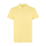Polo unisex de manga corta con acabado lavado 200 g/m2 Roly Cobain color amarillo