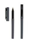 Roller reciclado con cuerpo gomoso y escritura suave tinta negra color gris oscuro vista 1