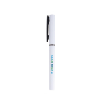 Roller reciclado con cuerpo gomoso y escritura suave tinta negra vista de impresión