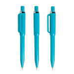 Bolígrafo de ABS reciclado con mecanismo de pulsación tinta azul