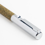 Bolígrafo de acero inoxidable y residuos de té giratorio tinta negra