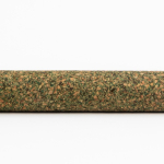 Bolígrafo de acero inoxidable y residuos de té giratorio tinta negra vista 2