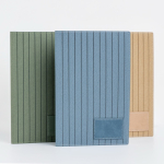 Libreta de PU texturizado y parche personalizable A5 hojas lisas vista 3