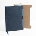 Libreta ecológica con soporte lateral para bolígrafo A5 hojas lisas vista 2