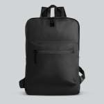 Mochila de piel PU con diseño fino y acabado elegante 15.6” color negro