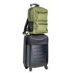 Mochila de piel PU con bolsillos frontales y laterales de malla 15.6” vista 3