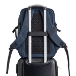 Mochila expandible con cremalleras y correa para trolley 15.6” vista 1