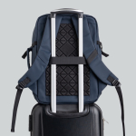 Mochila expandible con cremalleras y correa para trolley 15.6”