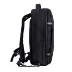 Mochila de bambú jacquard con cremalleras impermeables PC 15.6” color negro vista 2