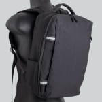 Mochila de bambú jacquard con cremalleras impermeables PC 15.6”