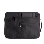 Maletín para portátil con asa ergonómica y bolsillos exteriores 15.6” color negro vista 2