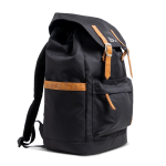 Mochila de RPET resistente al agua con cierres magnéticos 15.6” vista con logo impreso