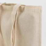 Bolsa de algodón con asas largas e interlock resistente 240 g/m2