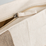 Bolso de algodón canvas con cierre y asas de colores 280 g/m2 vista 2