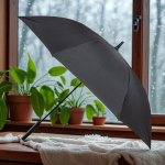 Paraguas automático de RPET con mango estilo golf y 8 paneles Ø120 vista de ambiente