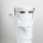 Vaso térmico de acero inoxidable con tapa doble y asa plegable 900ml vista 2