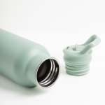 Botella térmica de acero inoxidable con asa fija y pajita plegable 500ml vista 2