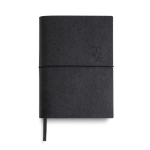 Agenda diaria en español y portugués con cierre elástico tubular A5 color negro vista 11