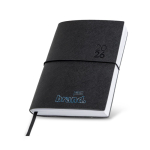 Agenda diaria en español y portugués con cierre elástico tubular A5