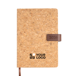 Agenda con vista diaria en español y portugués con tapa de corcho A5 vista de impresión