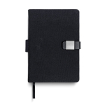 Agenda con vista diaria en español y portugués con cierre magnético A5 color negro vista 11