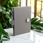 Agenda con vista diaria en español y portugués con cierre magnético A5 vista 1