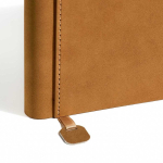 Agenda diaria en español y portugués con funda de tacto de ante A5 color marrón claro