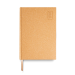 Agenda diaria en español y portugués con cubierta de papel artesanal A5 color marrón claro