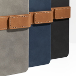 Agenda diaria con tapa nubuck y cierre magnético PU de A5