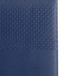 Agenda diaria cinta plateada español y portugués y cubierta de PU A5 color azul marino
