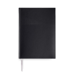 Agenda vista semanal español y portugués y páginas de papel marfil A5 color negro vista 11