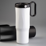 Vaso térmico de acero inoxidable reciclado con pajita abatible 900ml vista 1