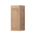 Vaso térmico de acero inoxidable reciclado con pajita abatible 900ml vista en caja