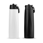Vaso térmico eco de acero inoxidable reciclado con asa y pajita 1L vista con varios colores