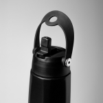 Vaso térmico eco de acero inoxidable reciclado con asa y pajita 1L vista 1