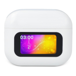 Auriculares con cancelación de ruido en estuche táctil color blanco segunda vista