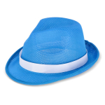 Sombrero personalizable de poliéster en varios colores brillantes color azul
