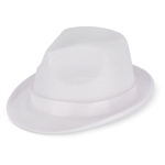 Sombrero personalizable de poliéster en varios colores brillantes color blanco