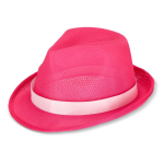 Sombrero personalizable de poliéster en varios colores brillantes color fucsia