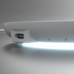 Cargador blanco circular con indicador LED en la base 15W color blanco octava vista