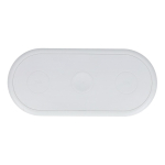 Cargador inalámbrico de carga rápida 3 en 1 para móvil y accesorios 15W color blanco quinta vista