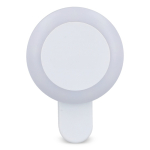 Luz portátil con 3 distintos ajustes de luz para enganchar en el móvil color blanco tercera vista