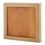 Juego de solitario en caja de madera que es tablero y almacenamiento color natural septima vista