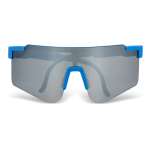Gafas deportivas de alto rendimiento de colores con lentes plateados segunda vista