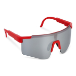 Gafas deportivas de alto rendimiento de colores con lentes plateados