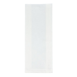 Bolsa de papel alimentaria ecológica y resistente 14 x 6 x 27cm color blanco segunda vista